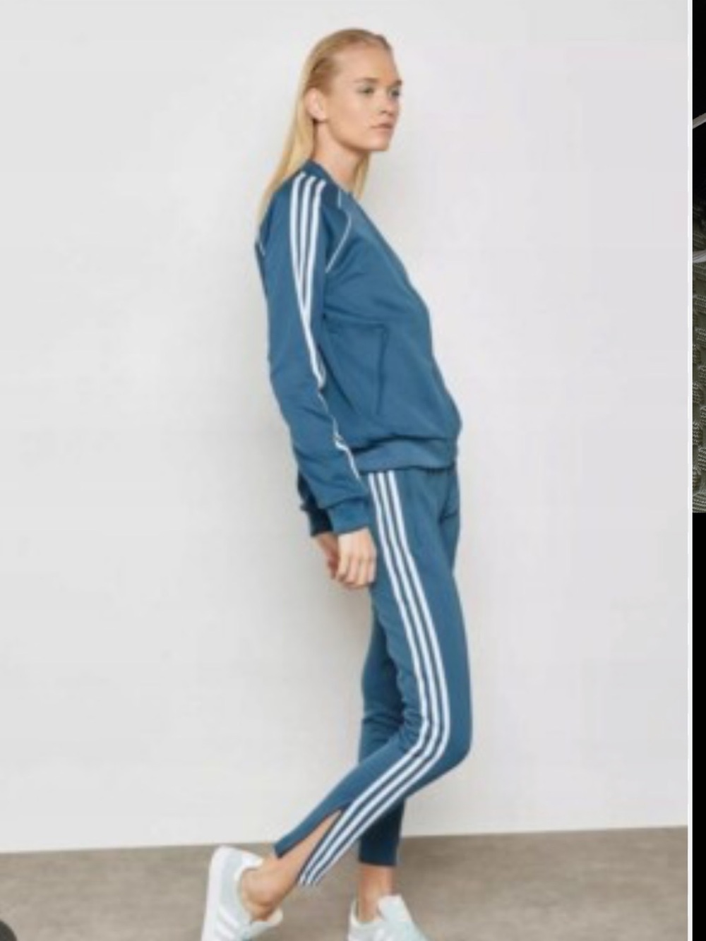 Adidas Original Medium Super Startt Dark Steel Track Jacket w/White Stripe NWT - Picture 14 of 14